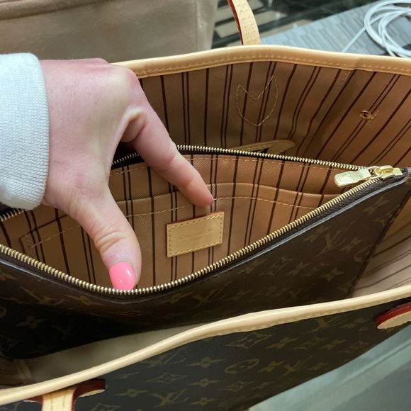 Louis Vuitton Neverfull MM monogram Beige - Picture 5 of 15